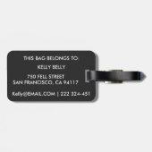 Schnauzer Gepäckanhänger (Rückseite horizontal)