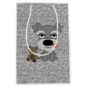 Schnauzer-Geschenk-Tasche Mittlere Geschenktüte (Vorderseite)