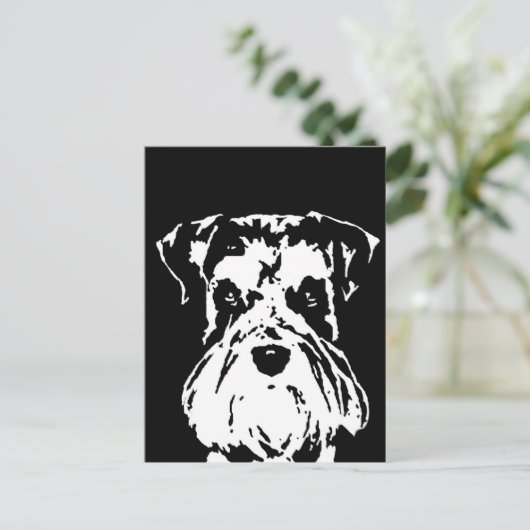 Schnauzer-Geschenke - Postkarte (Stehend Vorderseite)