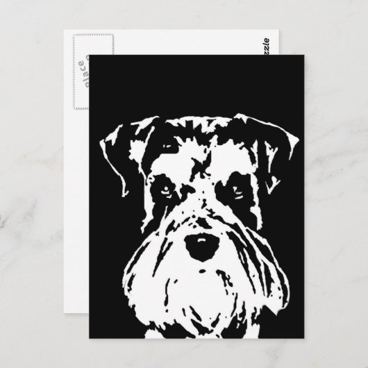 Schnauzer-Geschenke - Postkarte (Vorne/Hinten)