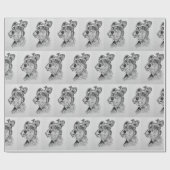 Schnauzer Geschenkpapier (Flach)