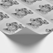 Schnauzer Geschenkpapier (Ecke)