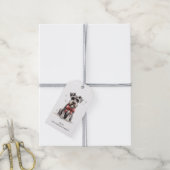 Schnauzer Geschenktags Geschenkanhänger (Mit Garn)