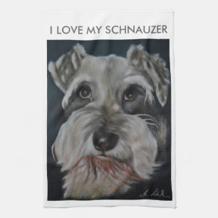 Schnauzer-Geschirrtücher Handtuch