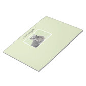 Schnauzer (Gigant, Standard) Malerei - Hundekunst Notizblock (angewinkelt)