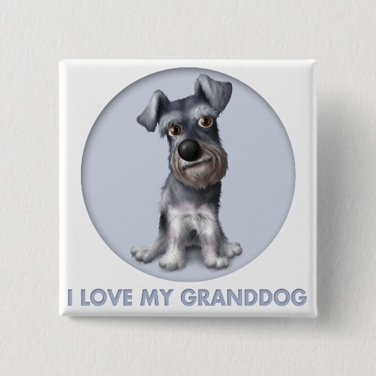 Schnauzer Granddog Button (Vorderseite)