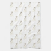 Schnauzer (grau & weiß) geschirrtuch (Vertikal)