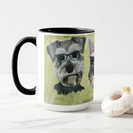 Schnauzer-Groovy Glas-Kaffee-Tasse Tasse