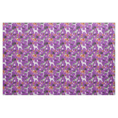Schnauzer-Halbzeug zwischen lila Stoff (Fat Quarter (45,7 x 55,9 cm))