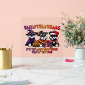 Schnauzer Halloween Erntedank Weihnachtsklassiker Acrylschild (Hochzeit)