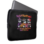 Schnauzer Halloween Erntedank Weihnachtsklassiker Laptopschutzhülle (Vorne Rechts)