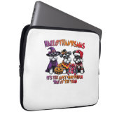 Schnauzer Halloween Erntedank Weihnachtsklassiker Laptopschutzhülle (Vorne Rechts)