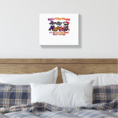 Schnauzer Halloween Erntedank Weihnachtsklassiker Leinwanddruck (Insitu (Schlafzimmer))