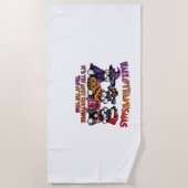 Schnauzer Halloween Erntedank Weihnachtsklassiker Strandtuch (Vorderseite)