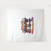 Schnauzer Halloween Erntedank Weihnachtsklassiker Wandteppich (Vorderseite (Horizontal))