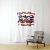 Schnauzer Halloween Erntedank Weihnachtsklassiker Wandteppich (Beispiel)