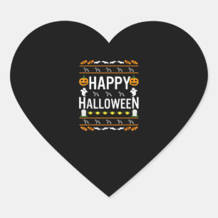 Schnauzer Halloween Lazy Ugly Costume Hund T - Shi Herz-Aufkleber