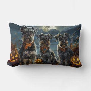 Schnauzer Halloween Spooky Lendenkissen