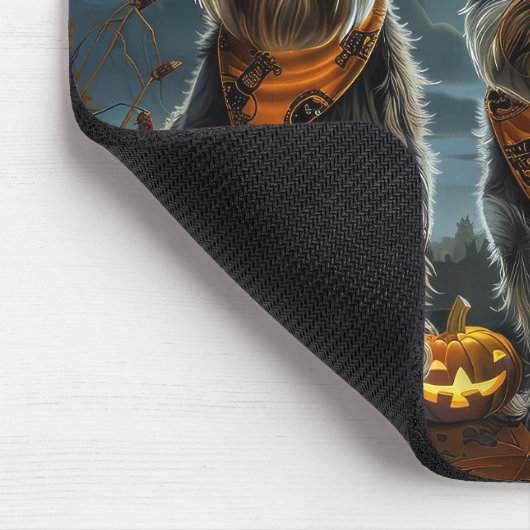 Schnauzer Halloween Spooky Mousepad (Ecke)