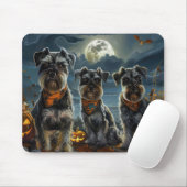 Schnauzer Halloween Spooky Mousepad (Mit Mouse)