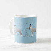 Schnauzer Happy Birthday Design Kaffeetasse (Vorderseite Links)