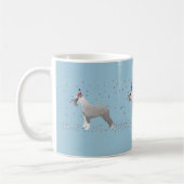 Schnauzer Happy Birthday Design Kaffeetasse (Links)