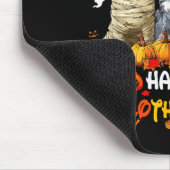 Schnauzer Happy Hallothanksmas Dog Lover Christmas Mousepad (Ecke)