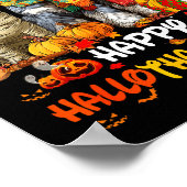 Schnauzer Happy Hallothanksmas Dog Lover Christmas Poster (Ecke)