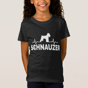 Schnauzer Heartbeat - Niedlicher Hund Lover Schnau T-Shirt