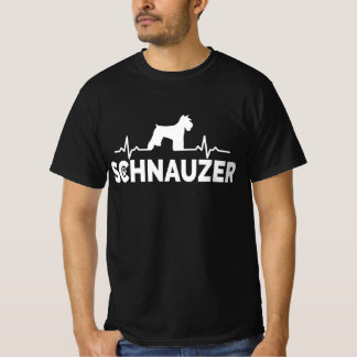 Schnauzer Heartbeat - Niedlicher Hund Lover Schnau T-Shirt