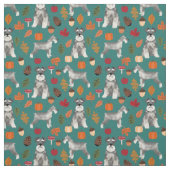 Schnauzer Herbstblätter Stoff (Muster)