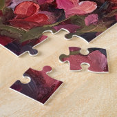 Schnauzer Herzförmige Wildblumen Puzzle (Seite)