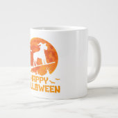 Schnauzer Hexenbroomstick Halloween-Geschenk Jumbo-Tasse (Vorderseite Rechts)