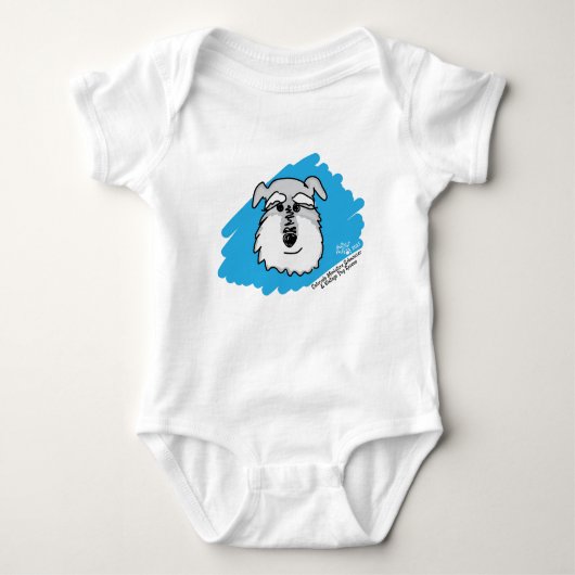 Schnauzer-Hund - Baby-Bodysuit Baby Strampler (Vorderseite)