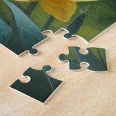 Schnauzer-Hund Frühlingsblumen Malerei Puzzle (Seite)