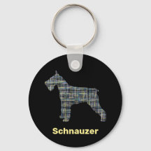 Schnauzer Hund Gelb- und Schwarz-Gitter