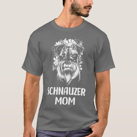 Schnauzer Hund Hunde Hunde Hunde Liebhaber Geschen T-Shirt (Vorderseite)