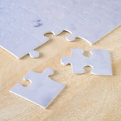 Schnauzer Hund im Schnee sitzen im Weihnachtswagen Puzzle (Seite)