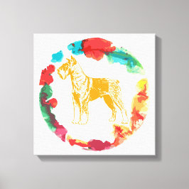 Schnauzer Hund Leinwanddruck