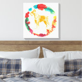 Schnauzer Hund Leinwanddruck (Insitu (Schlafzimmer))