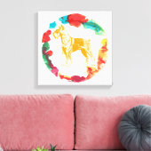 Schnauzer Hund Leinwanddruck (Insitu (Wohnzimmer))