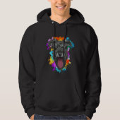 Schnauzer Hund Lover farbiger Welpe Hoodie (Vorderseite)
