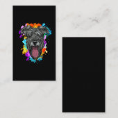 Schnauzer Hund Lover farbiger Welpe Visitenkarte (Vorne/Hinten)