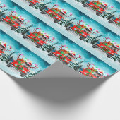 Schnauzer Hund mit Weihnachtsgeschenken Geschenkpapier (Ecke)