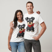 Schnauzer-Hund-Patchwork T-Shirt (Unisex)