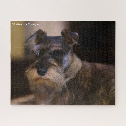 Schnauzer-Hund-Puzzles. Puzzle (Horizontal)