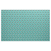 Schnauzer-Hund Schwarz-Weiß-Tier-Aqua Stoff (Fat Quarter (45,7 x 55,9 cm))