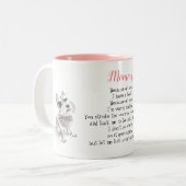 Schnauzer-Hund-Tasse Zweifarbige Tasse (Vorderseite Links)