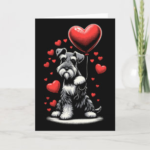 Schnauzer-Hund Valentinstag Hundebesitzer Valentin Karte