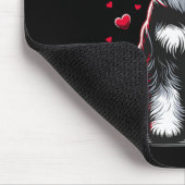 Schnauzer Hund Valentinstag Hundebesitzer Valentin Mousepad (Ecke)
